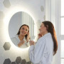 Круглое настенное зеркало со светодиодной LED-подсветкой Балтазар в интернет-магазине «Зеркала с подсветкой» фото